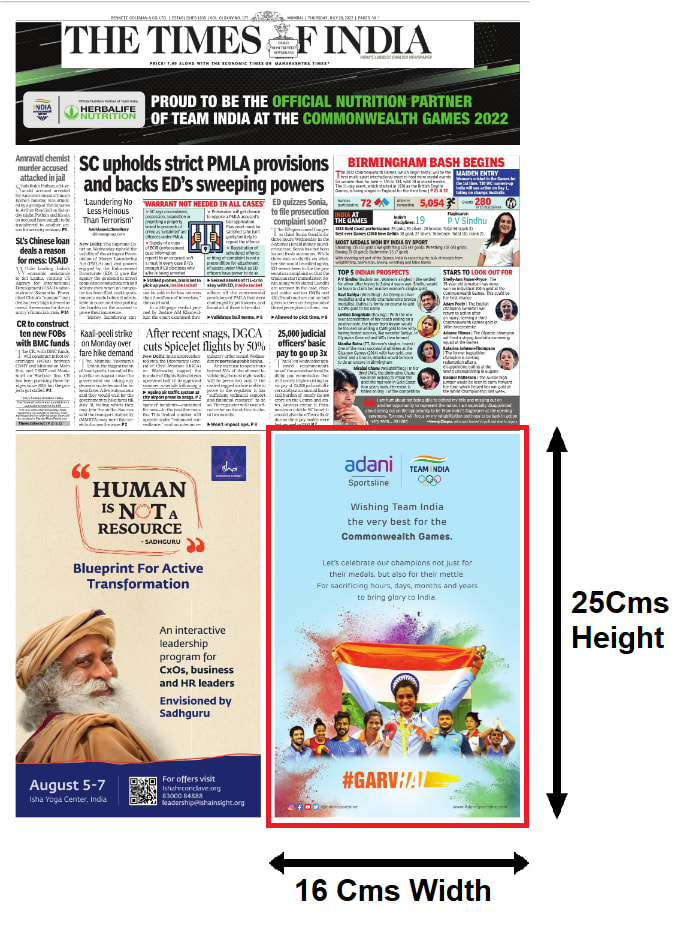 quarter-page-popular-media-advertising-in-delhi-times-east-zone